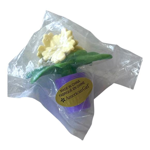 American Girl Yellow Daisy FLOWER Purple Plant Blaire Farm Garden Doll Accessory - Picture 5 of 7